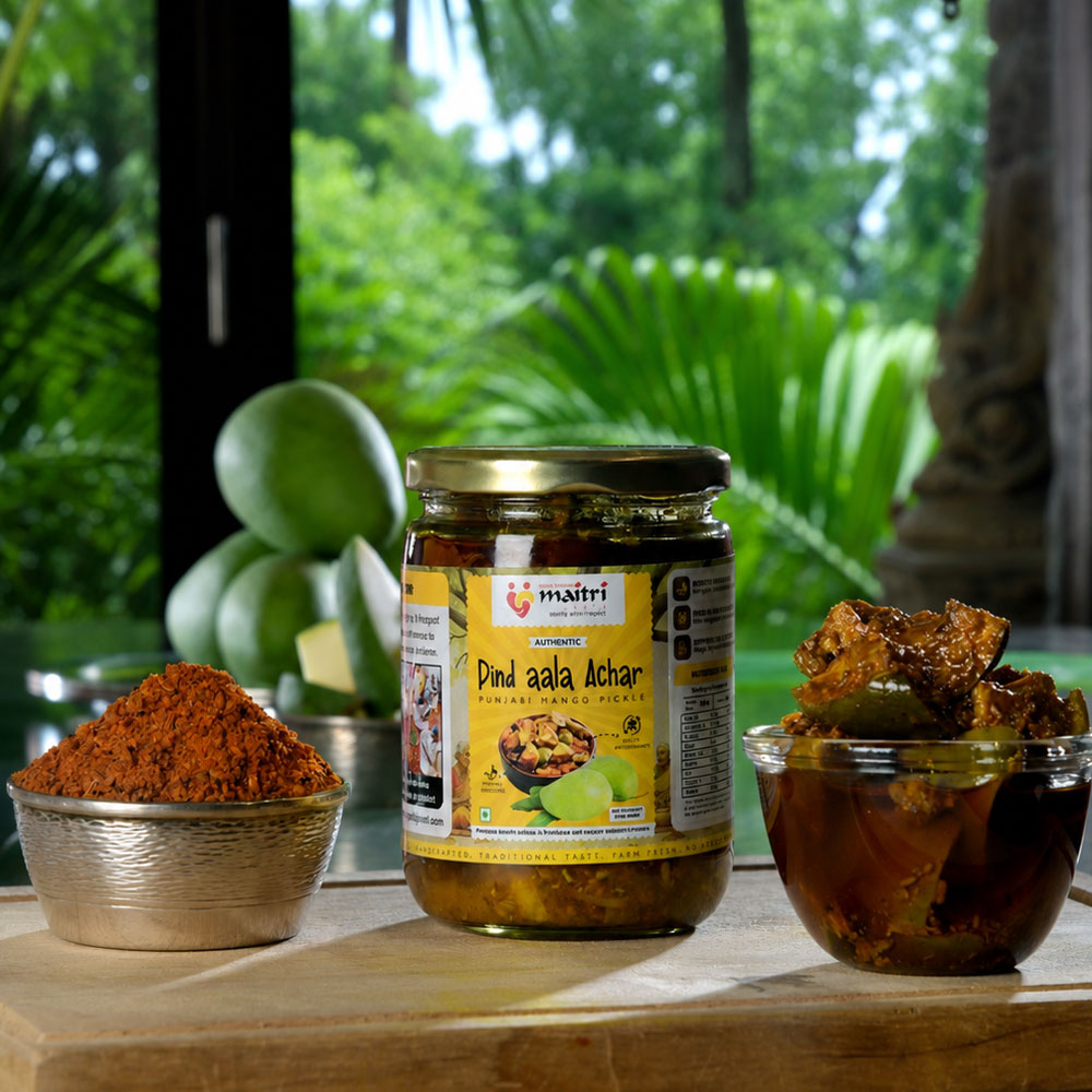 Mango and Jackfruit Pickle, Punjabi Aam and Kathal ka Achar