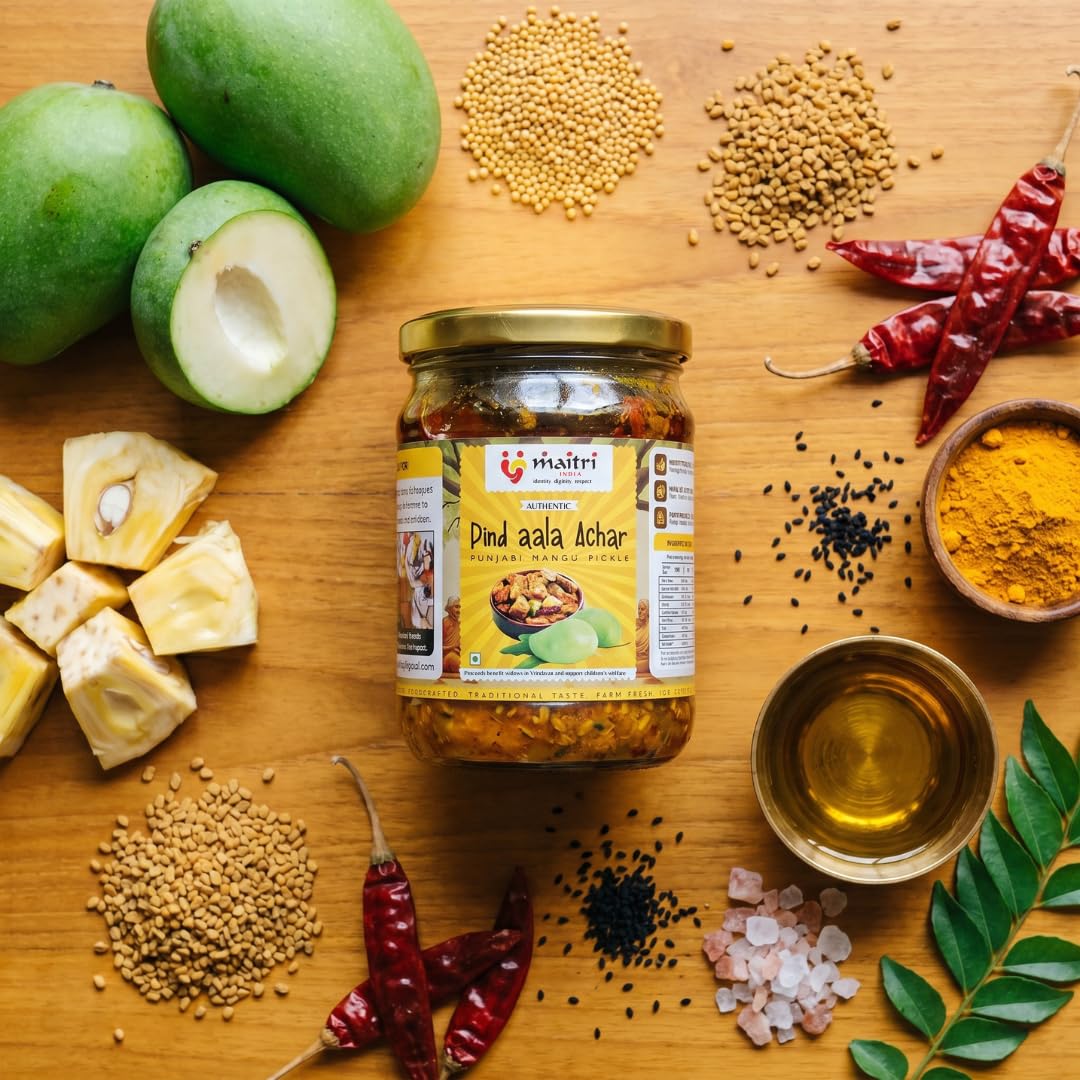 Mango and Jackfruit Pickle, Punjabi Aam and Kathal ka Achar