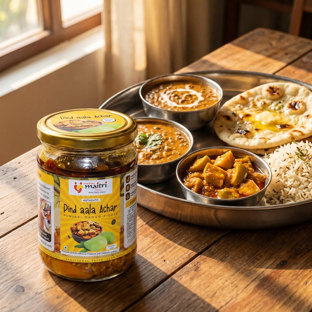 Mango and Jackfruit Pickle, Punjabi Aam and Kathal ka Achar