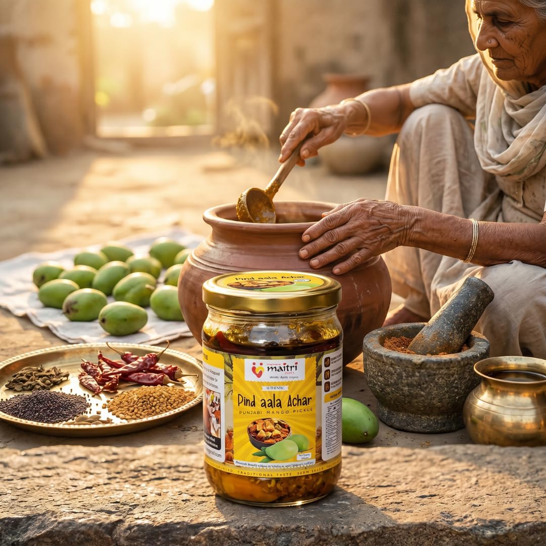 Mango and Jackfruit Pickle, Punjabi Aam and Kathal ka Achar