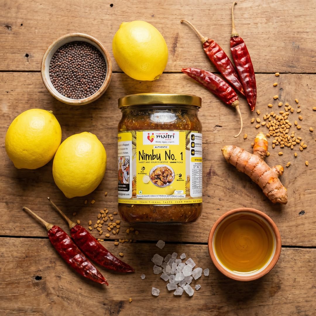 Sweet and Sour Lemon Pickle (Nimbu Ka Achar), Digestive Lemon Pickle