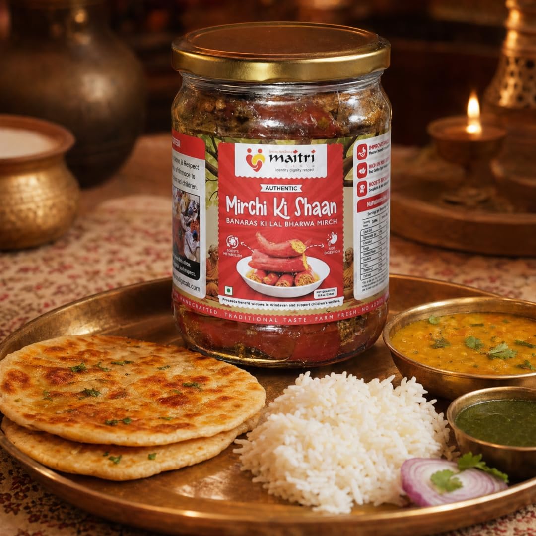 Stuffed Red Chilli Pickle, Banarasi Lal Bharwa Mirch Ka Achar