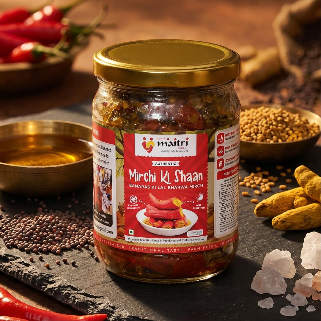 Stuffed Red Chilli Pickle, Banarasi Lal Bharwa Mirch Ka Achar