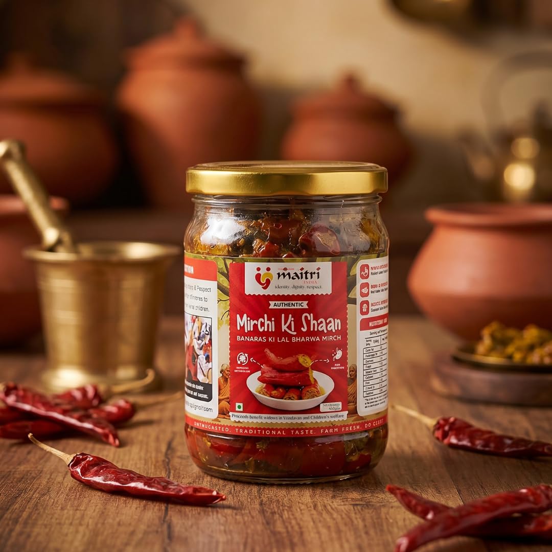 Stuffed Red Chilli Pickle, Banarasi Lal Bharwa Mirch Ka Achar